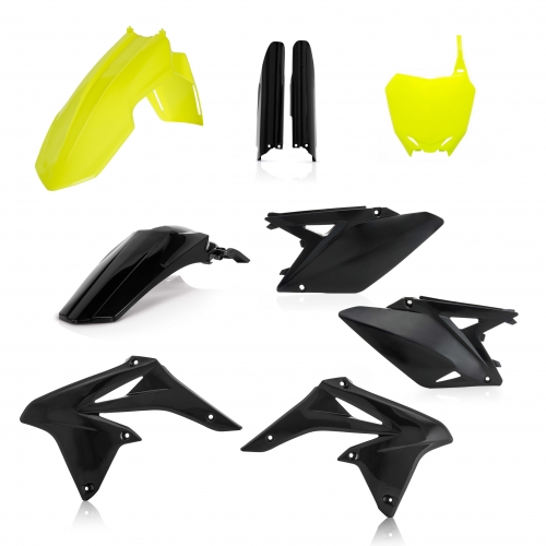 KIT PLÁSTICOS COMPLETO ACERBIS SUZUKI RM-Z 250 2019 - 2020 AMARELO / PRETO